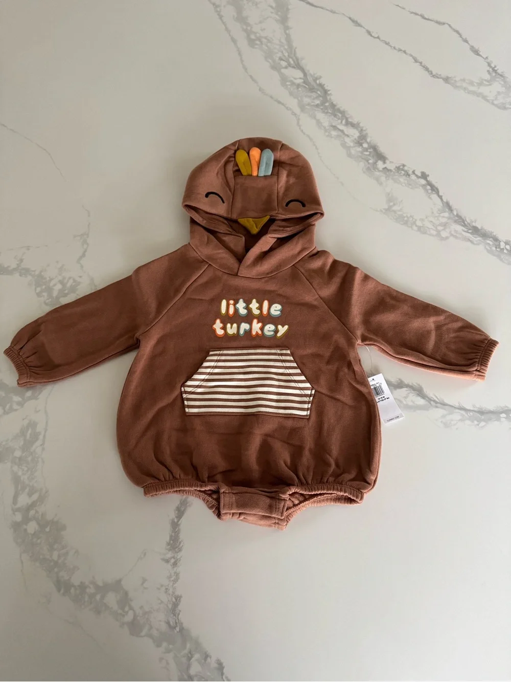 Old Navy Little Turkey One Piece Baby Romper 12-18M NEW